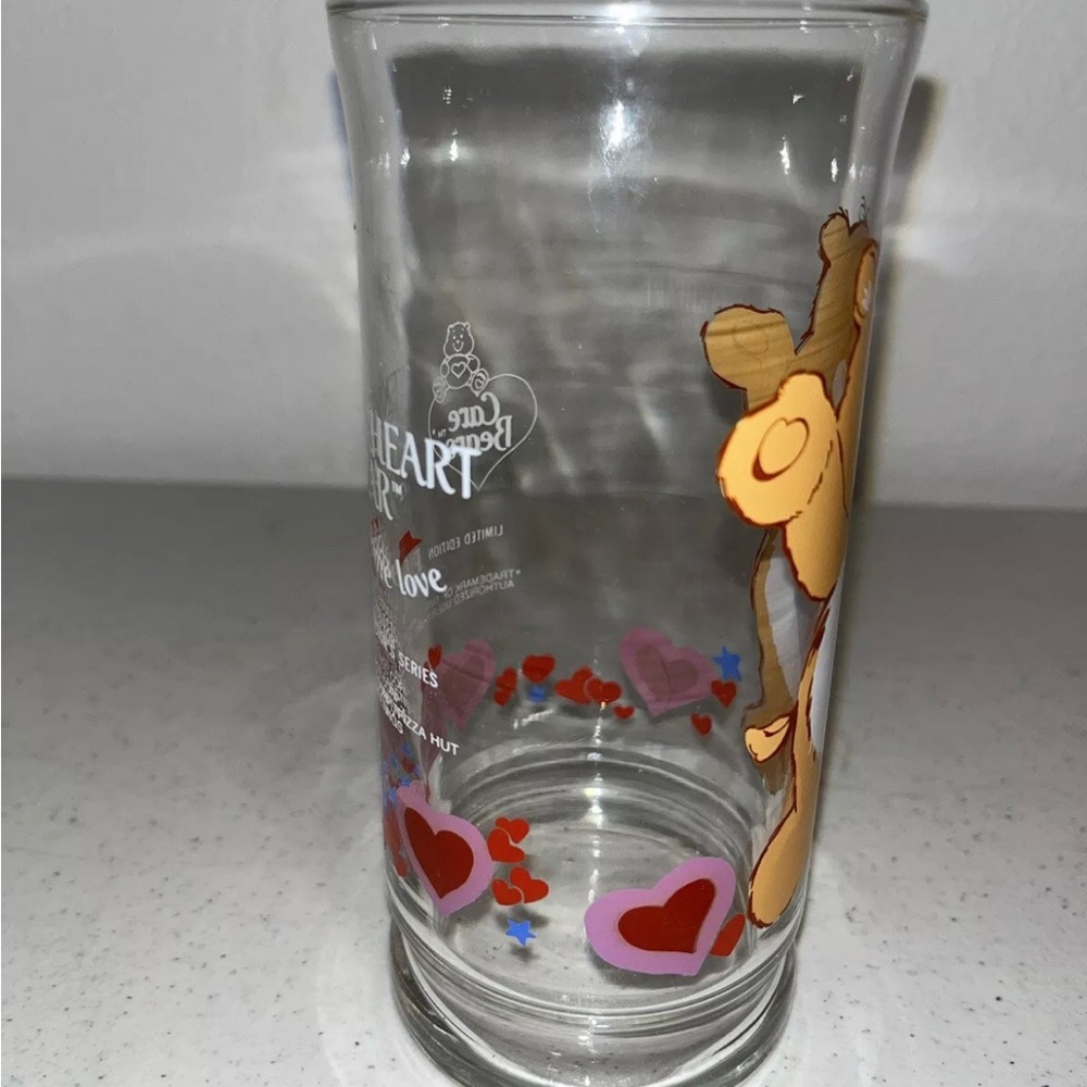 Vintage 1983 Pizza Hut care Bears, Tenderheart bear drinking glass Tumbler - Picture 2 of 4